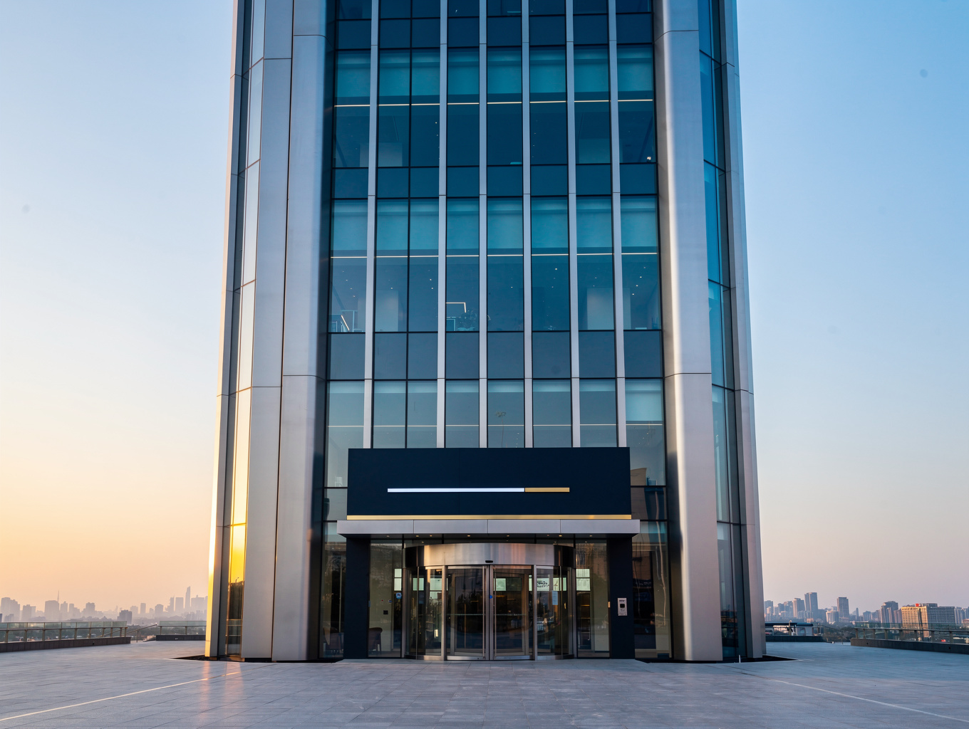 LexCorp executive headquarters building facade